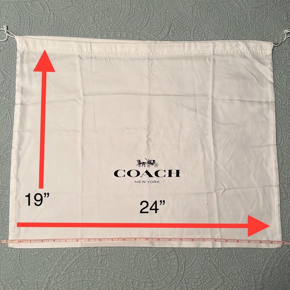 Coach handbag drawstring satin dust cover, storage bag